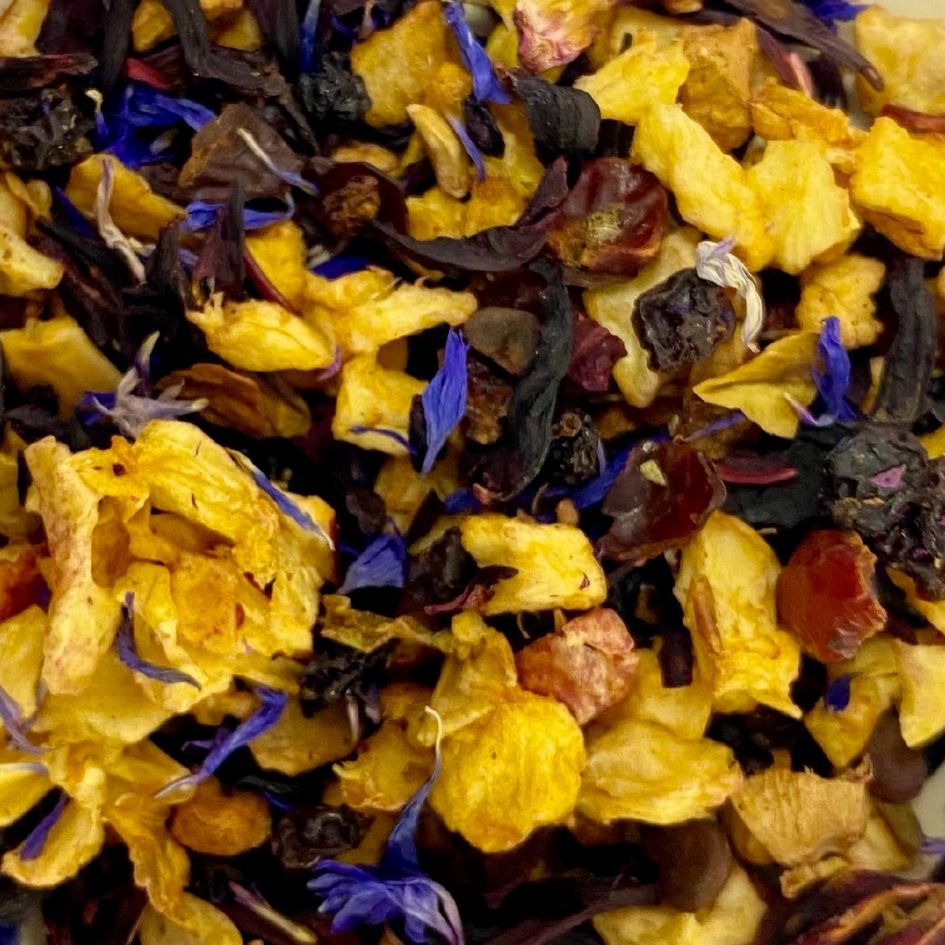Infusión Visión Perfecta arándanos manzana escaramujo aciano