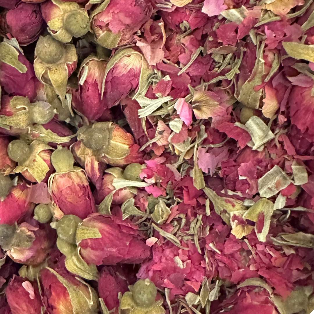 Dulce Caricia infusión de botones de rosa premium La Cava del Té