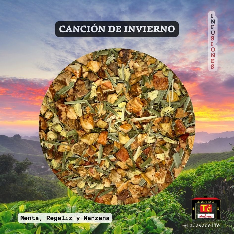 Infusión Canción de Invierno menta regaliz manzana La Cava del Té