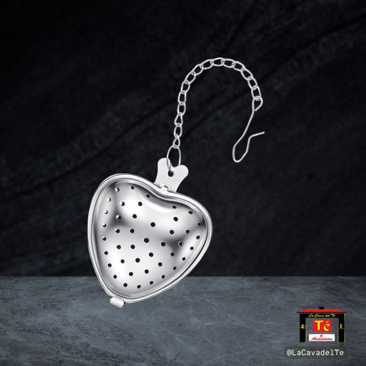 Colador de Té en Forma de Corazón – Acero Inoxidable