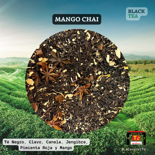 Té negro robusto, clavo aromático, canela dulce